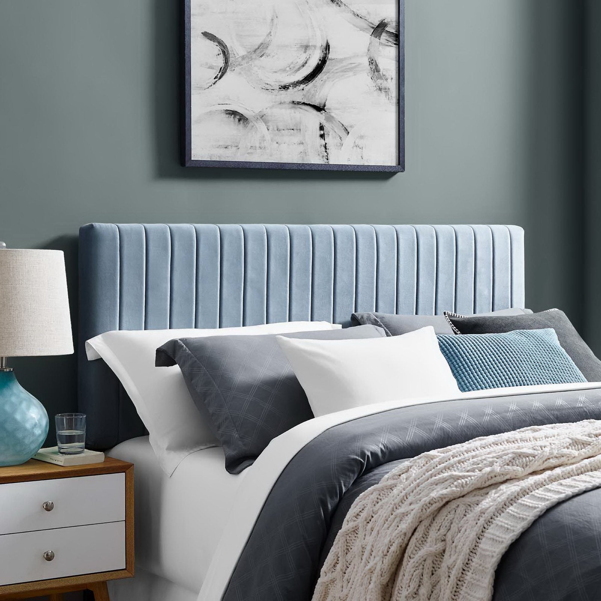 Keira Performance Velvet Headboard view 2