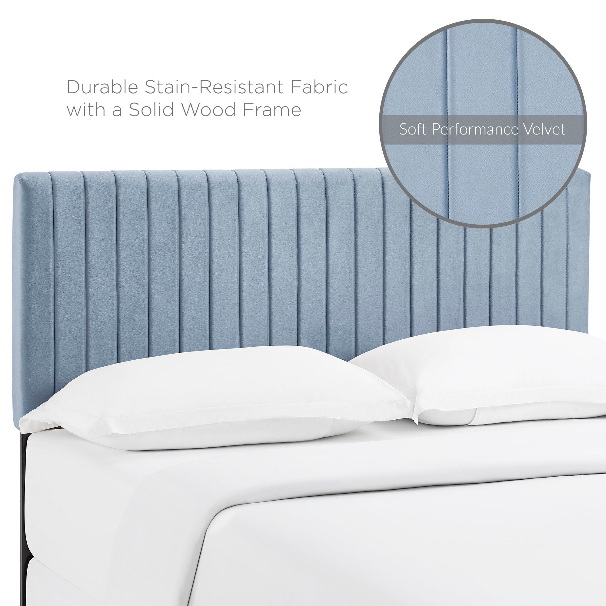 Keira Performance Velvet Headboard view 5