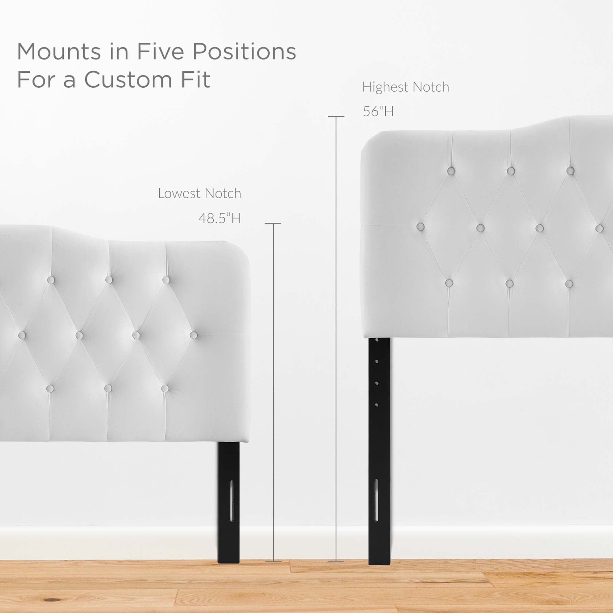 Annabel Diamond Tufted Performance Velvet Headboard view 4