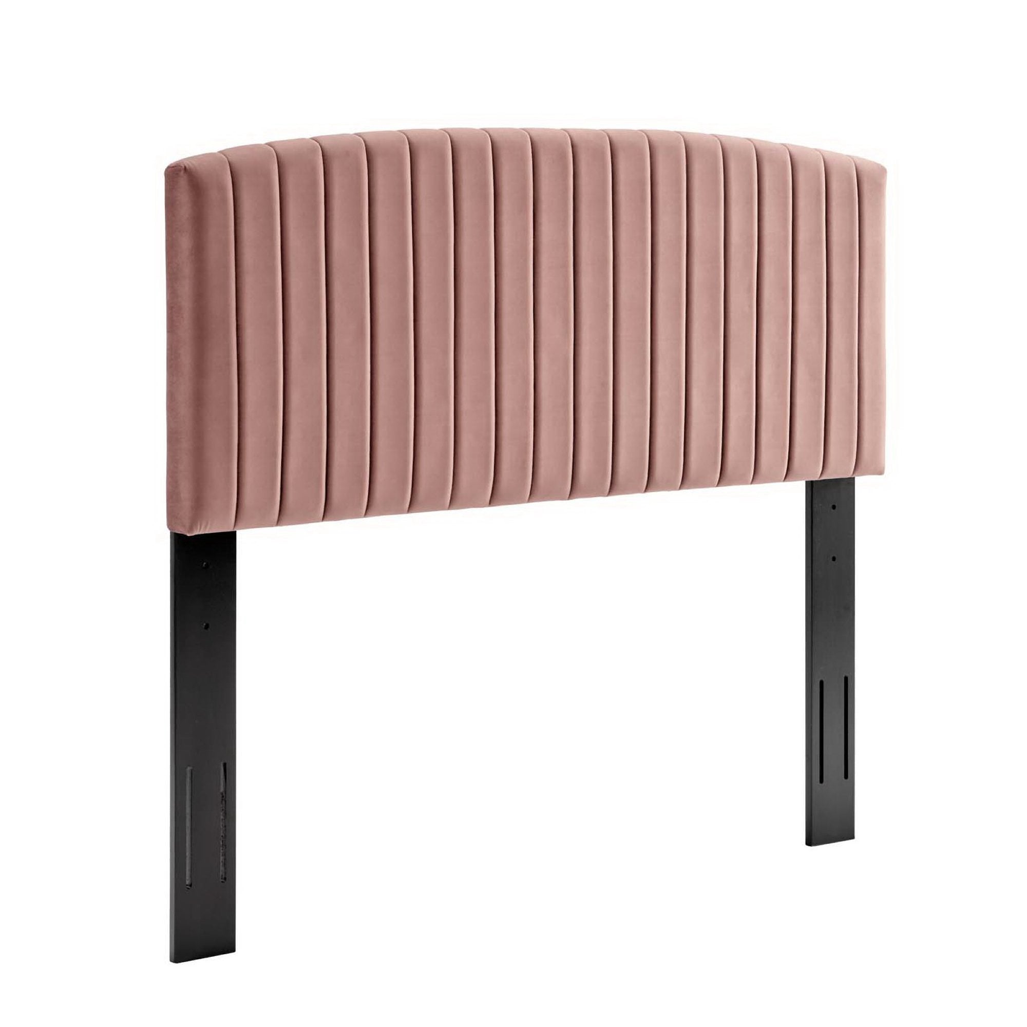 Alessi Performance Velvet Platform Bed With Black Wood Legs view 8
