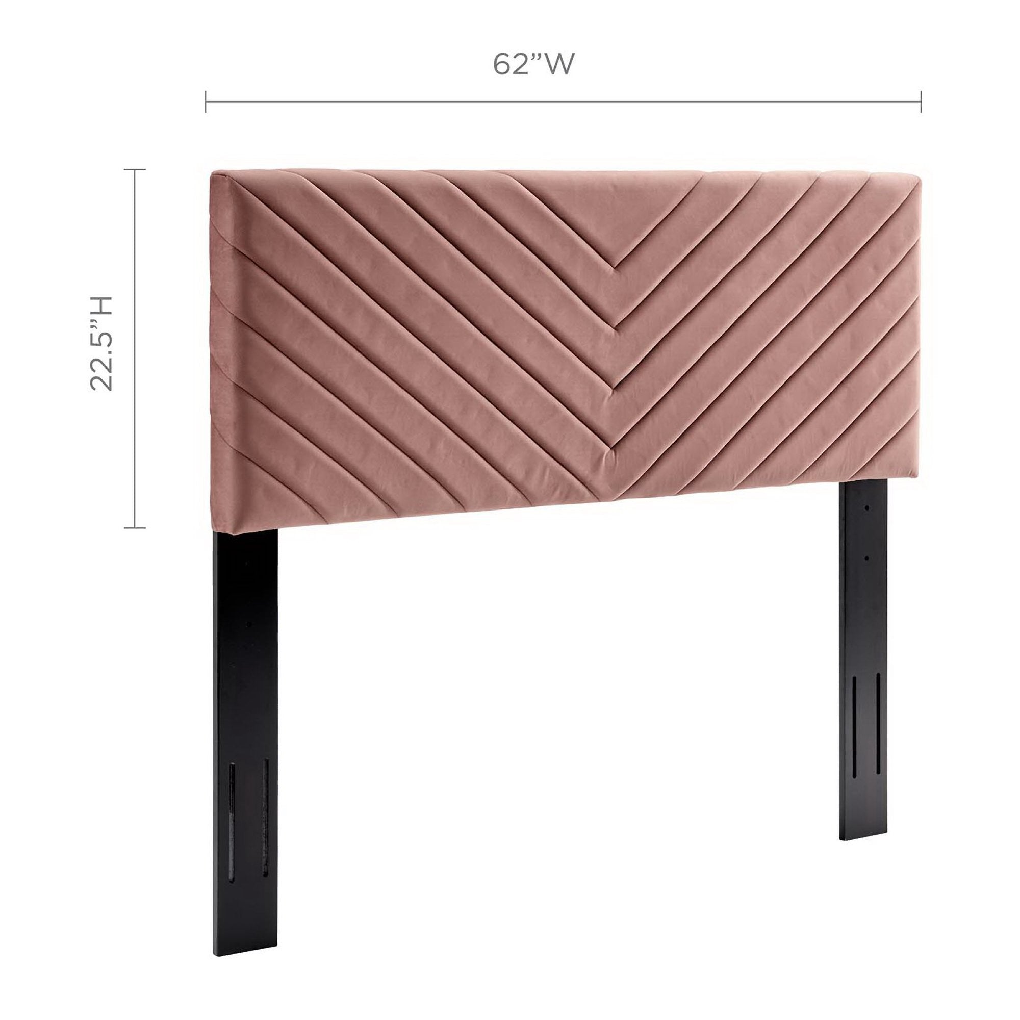 Alyson Angular Channel Tufted Performance Velvet Headboard view 5