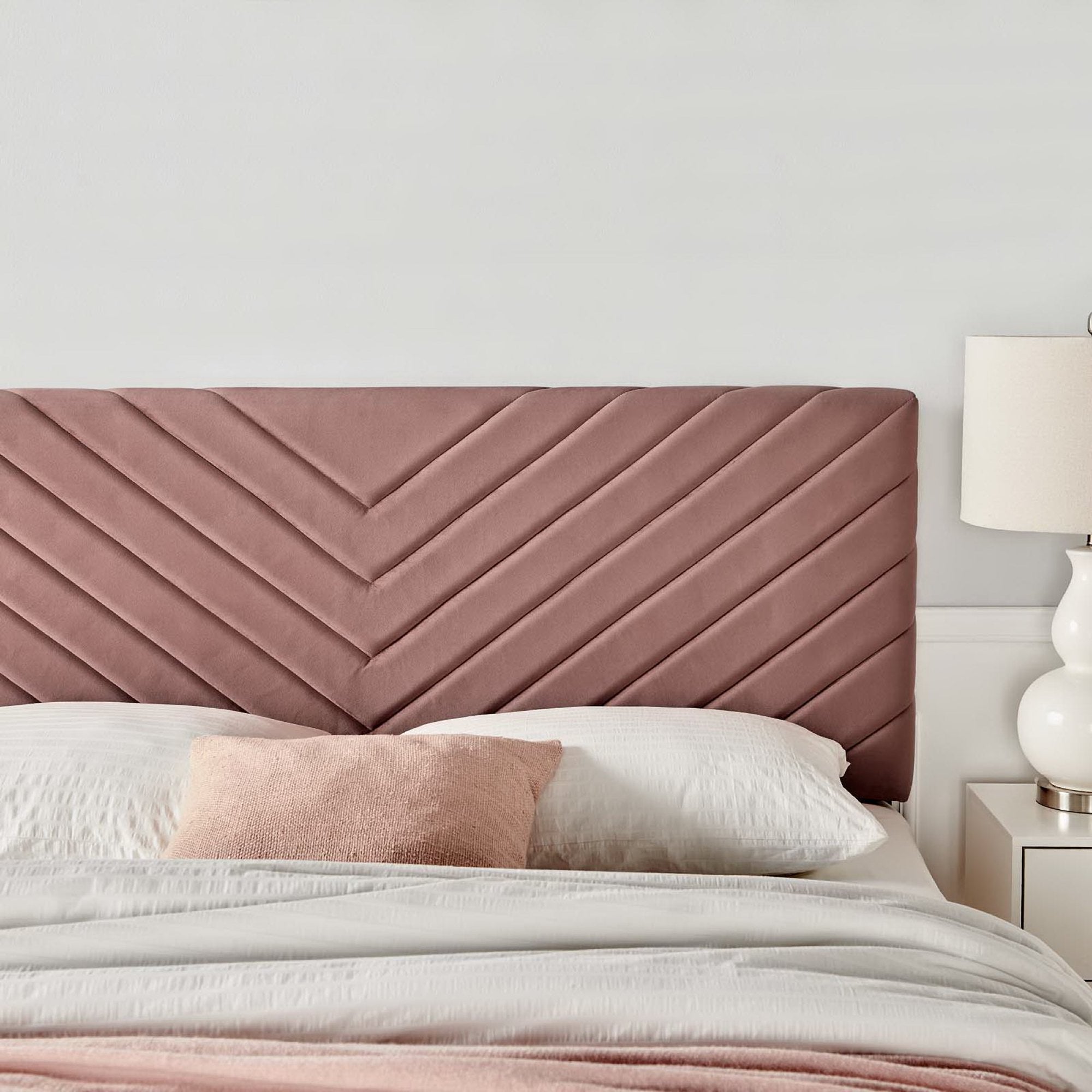 Alyson Angular Channel Tufted Performance Velvet Headboard view 7