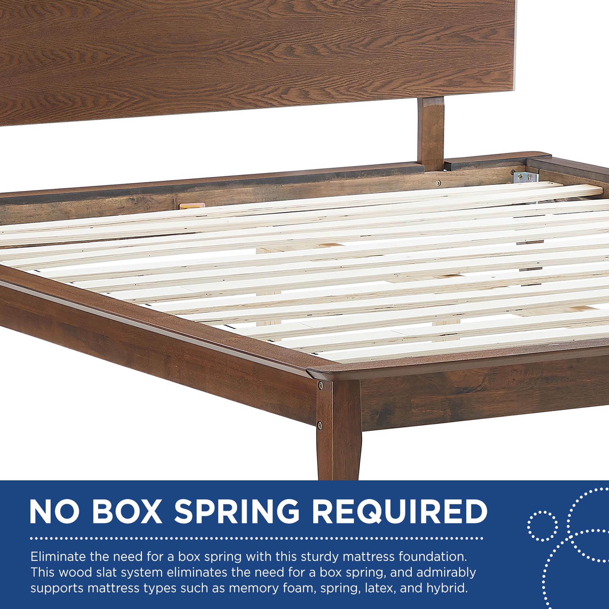 Astra Wood Platform Bed view 3
