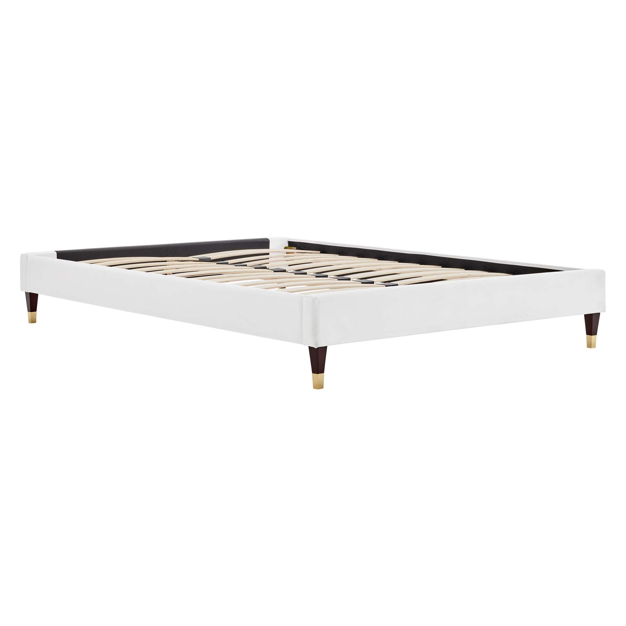 Harlow Performance Velvet Platform Bed Frame view 6
