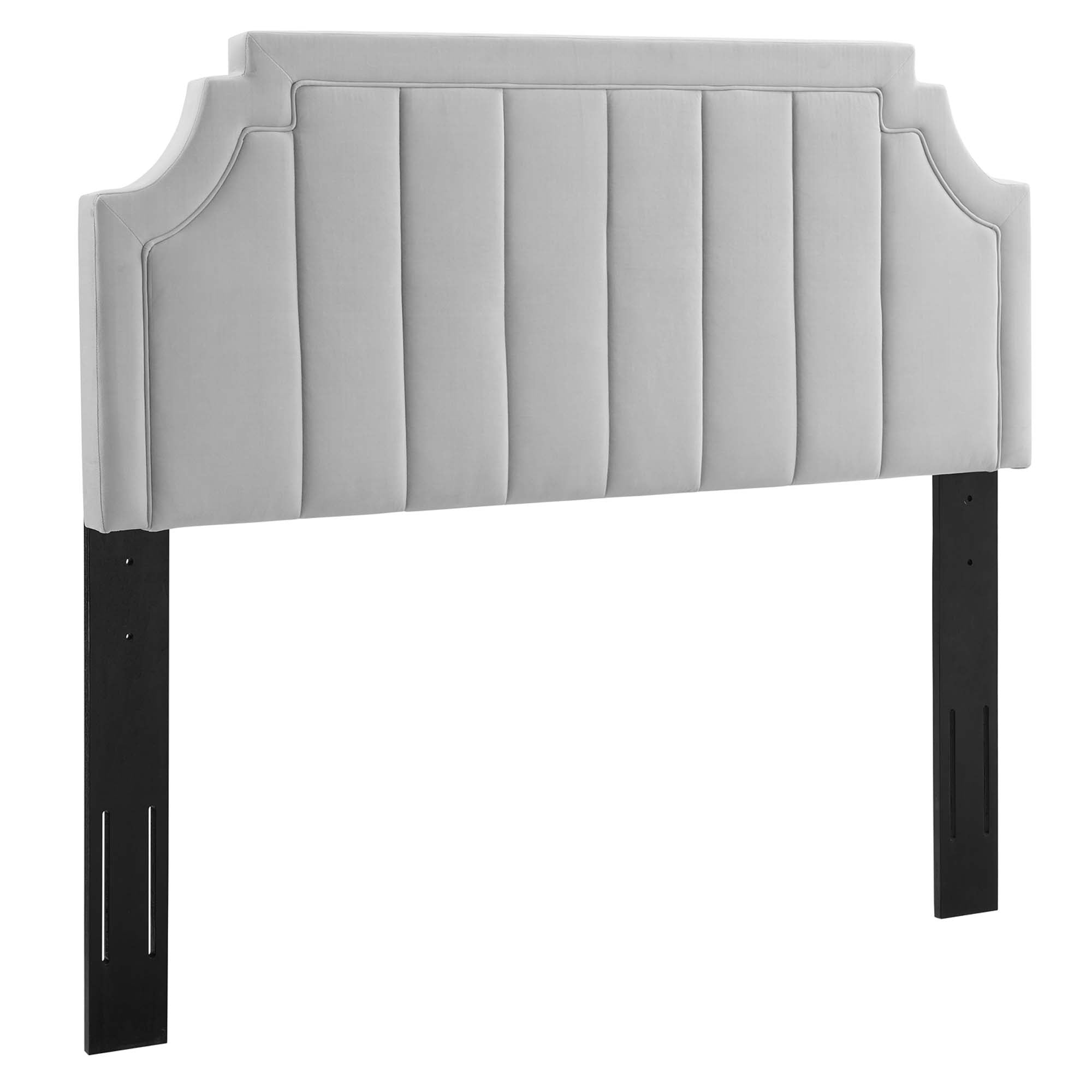 Alyona Channel Tufted Performance Velvet Headboard view 1