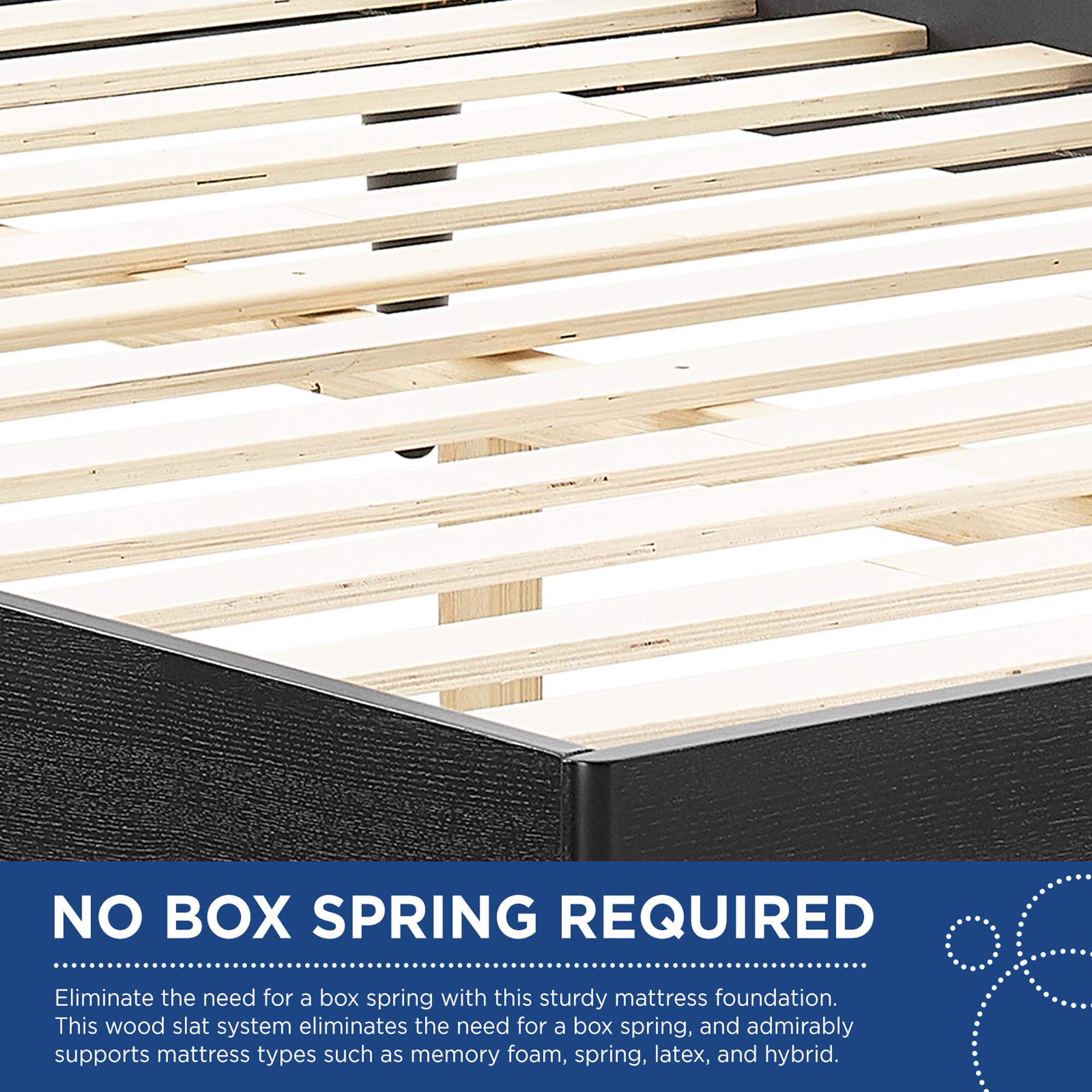 Kelsea Cane and Wood Platform Bed With Splayed Legs view 3