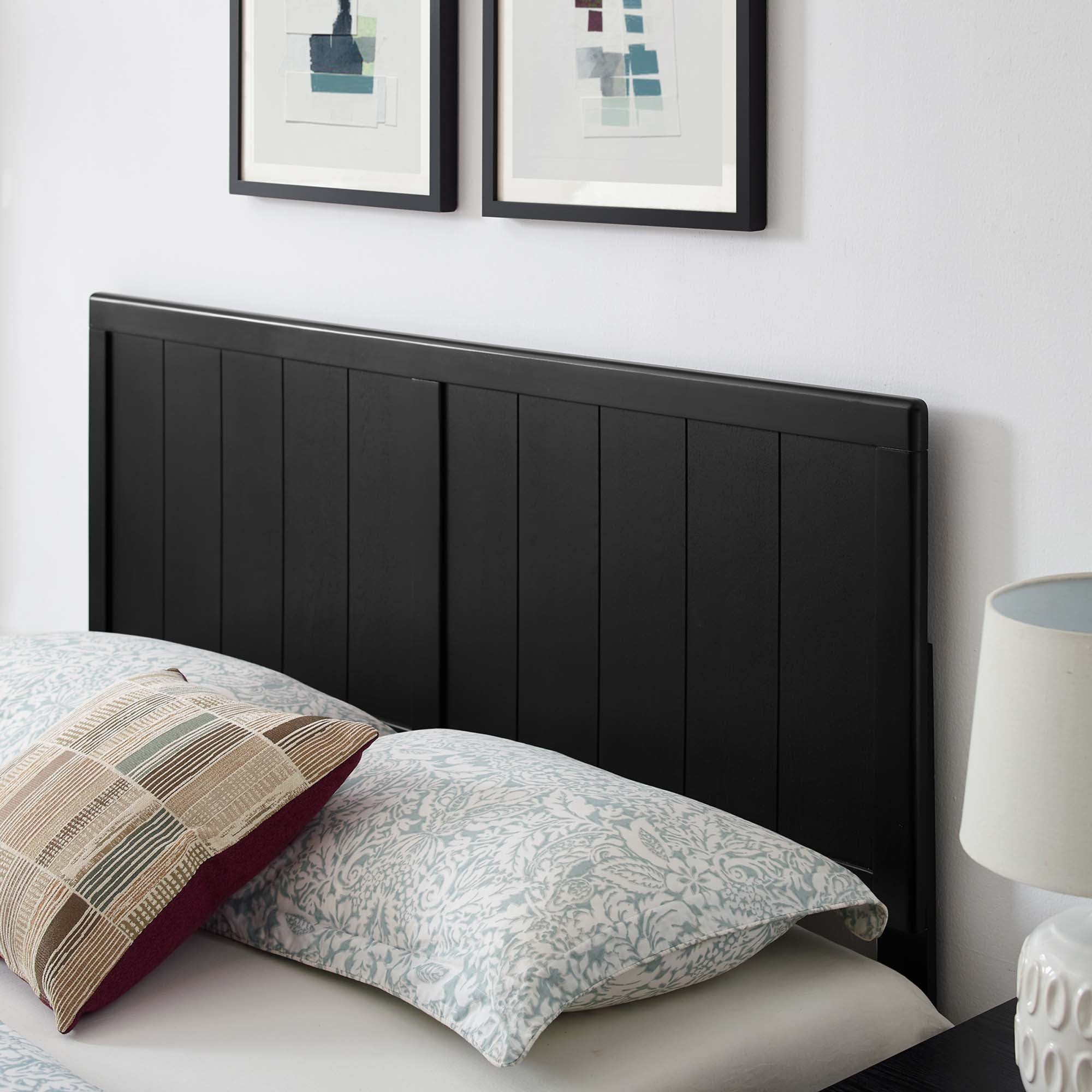 Alana Wood Platform Bed With Splayed Legs view 8