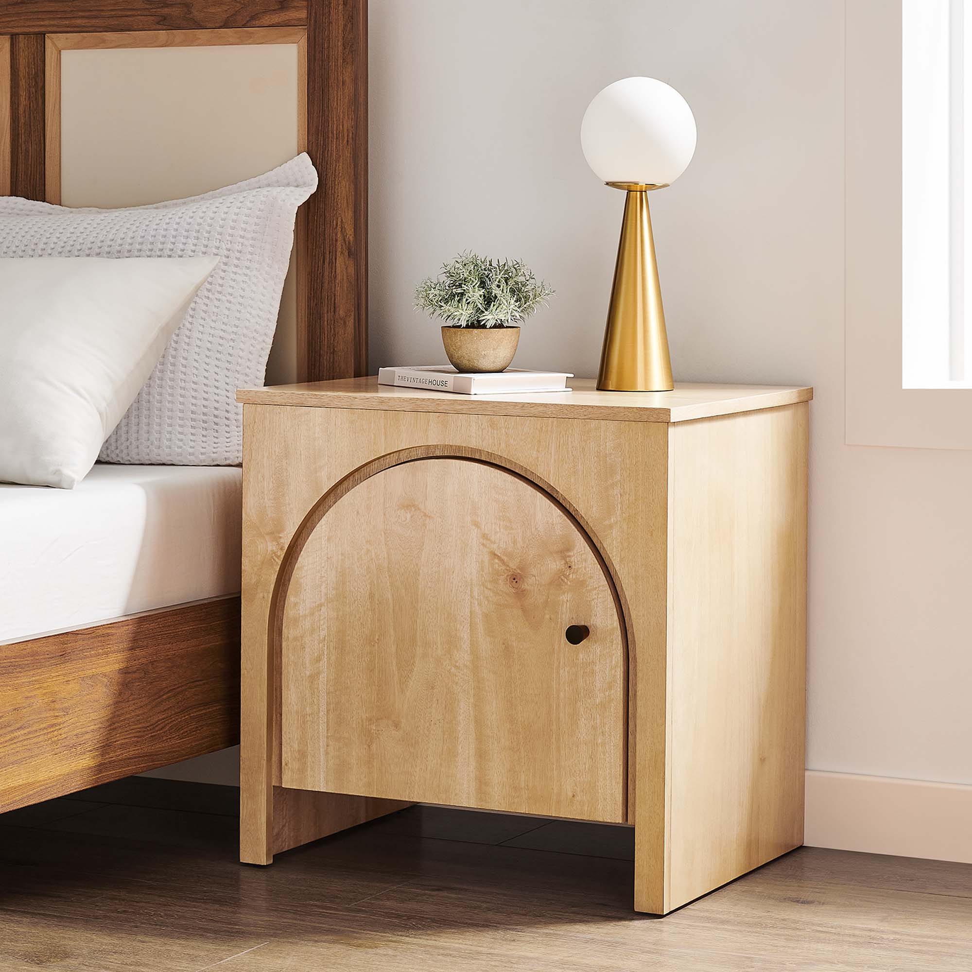 Appia Arched Door Nightstand view 2