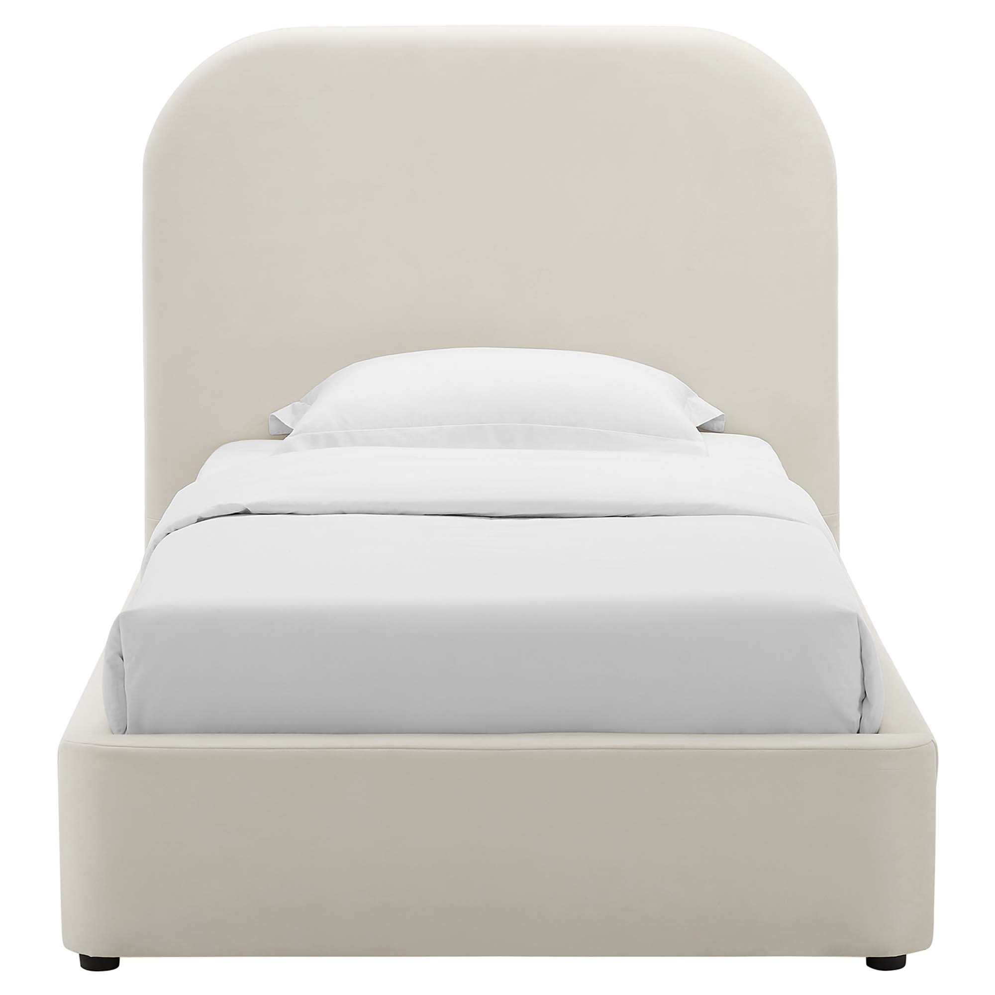 Keynote Performance Velvet Curved Platform Bed view 8