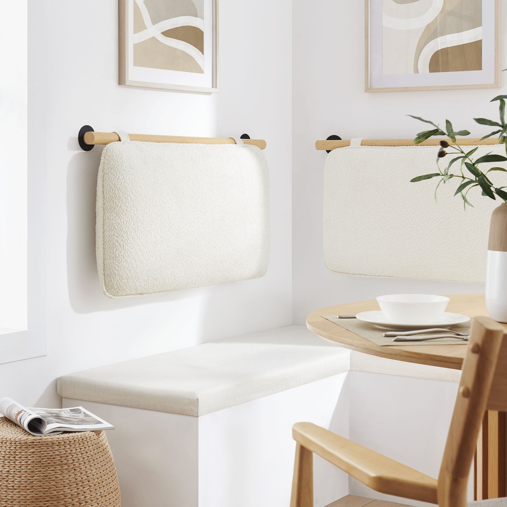 Anela Wall-Mounted Upholstered Headboard view 2