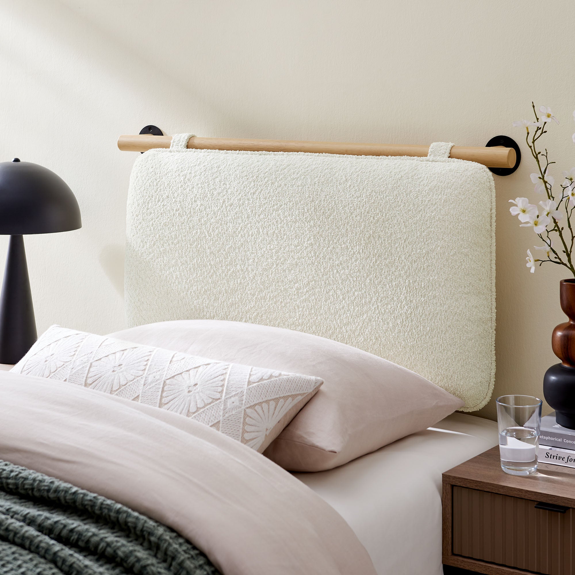 Anela Wall-Mounted Upholstered Headboard view 6