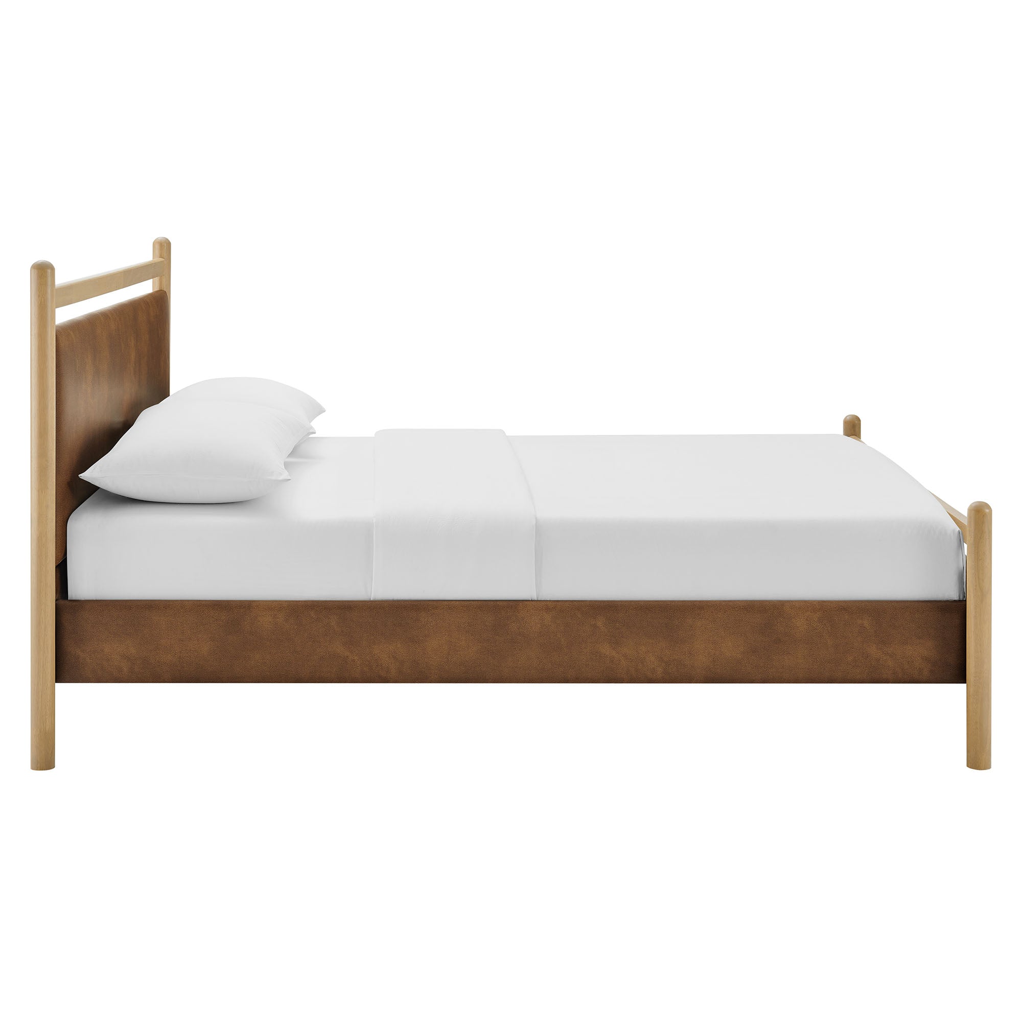 Ginny Vegan Leather Platform Bed Frame view 7