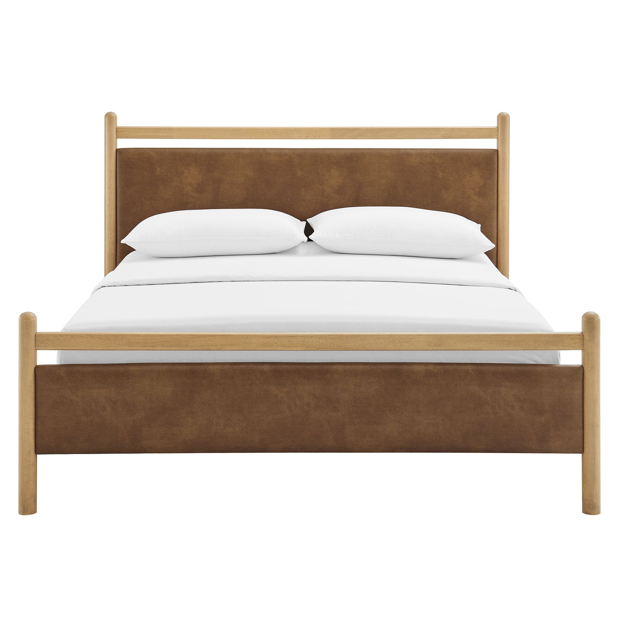 Ginny Vegan Leather Platform Bed Frame view 8