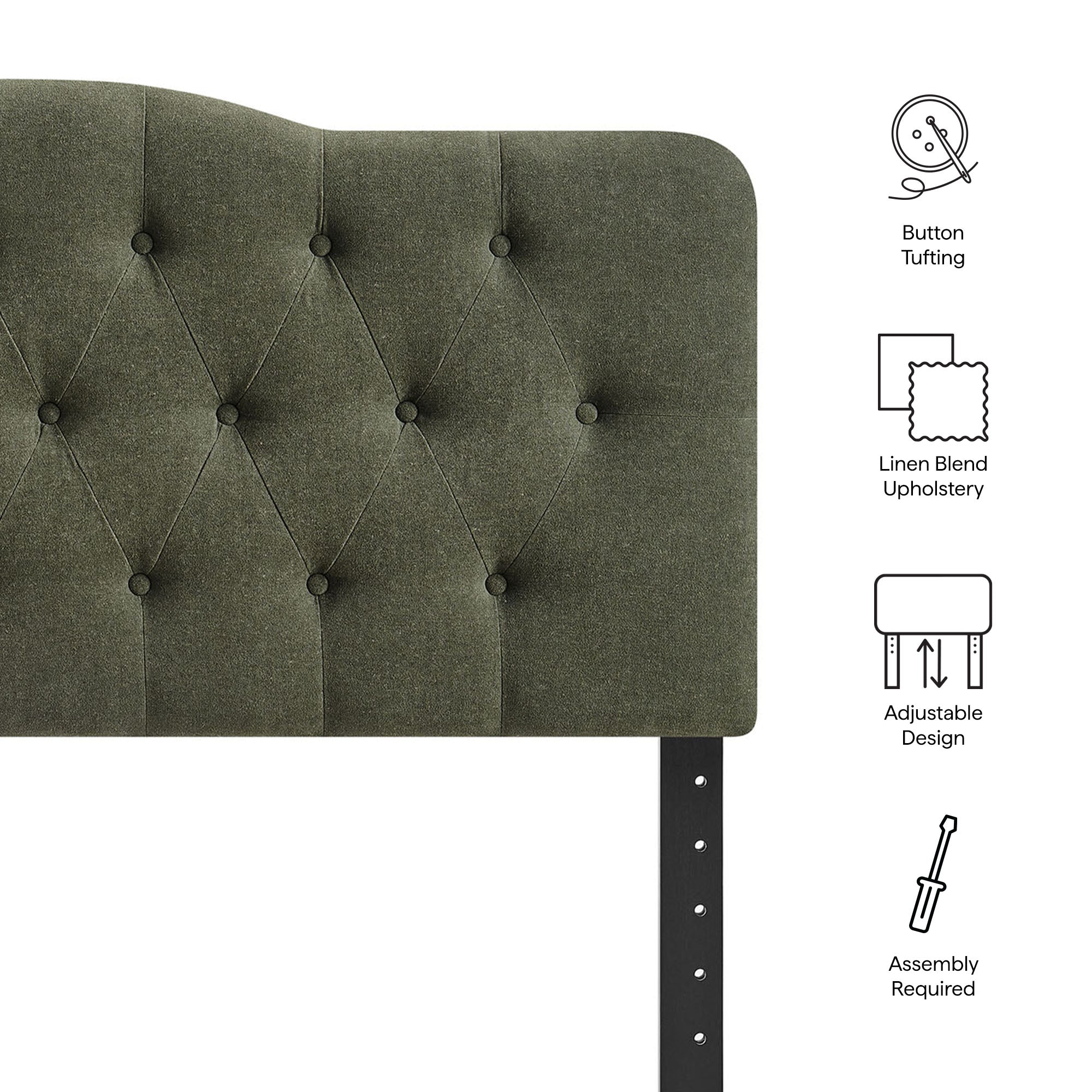 Annabel Upholstered Headboard view 3