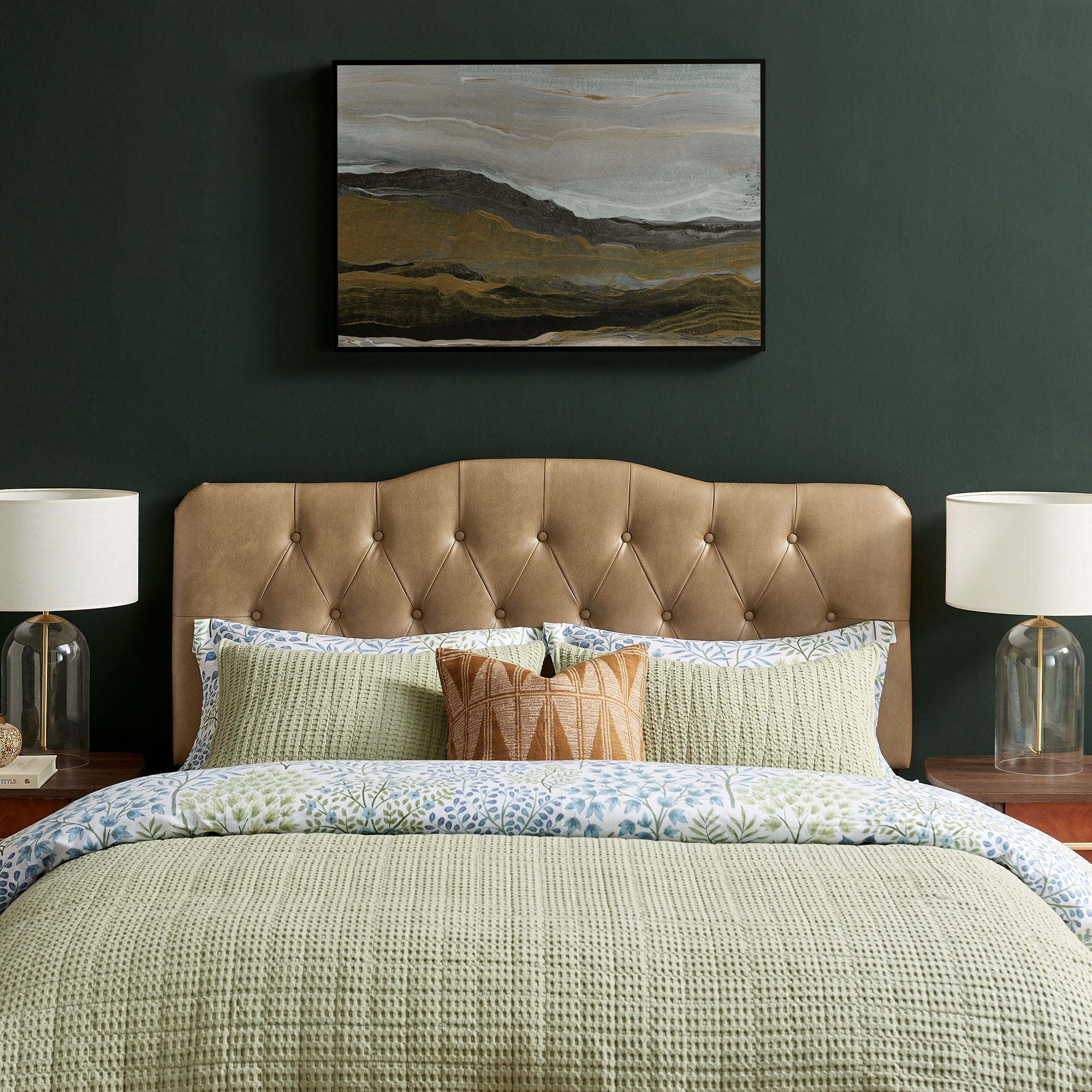 Annabel Faux Leather Queen Headboard view 2