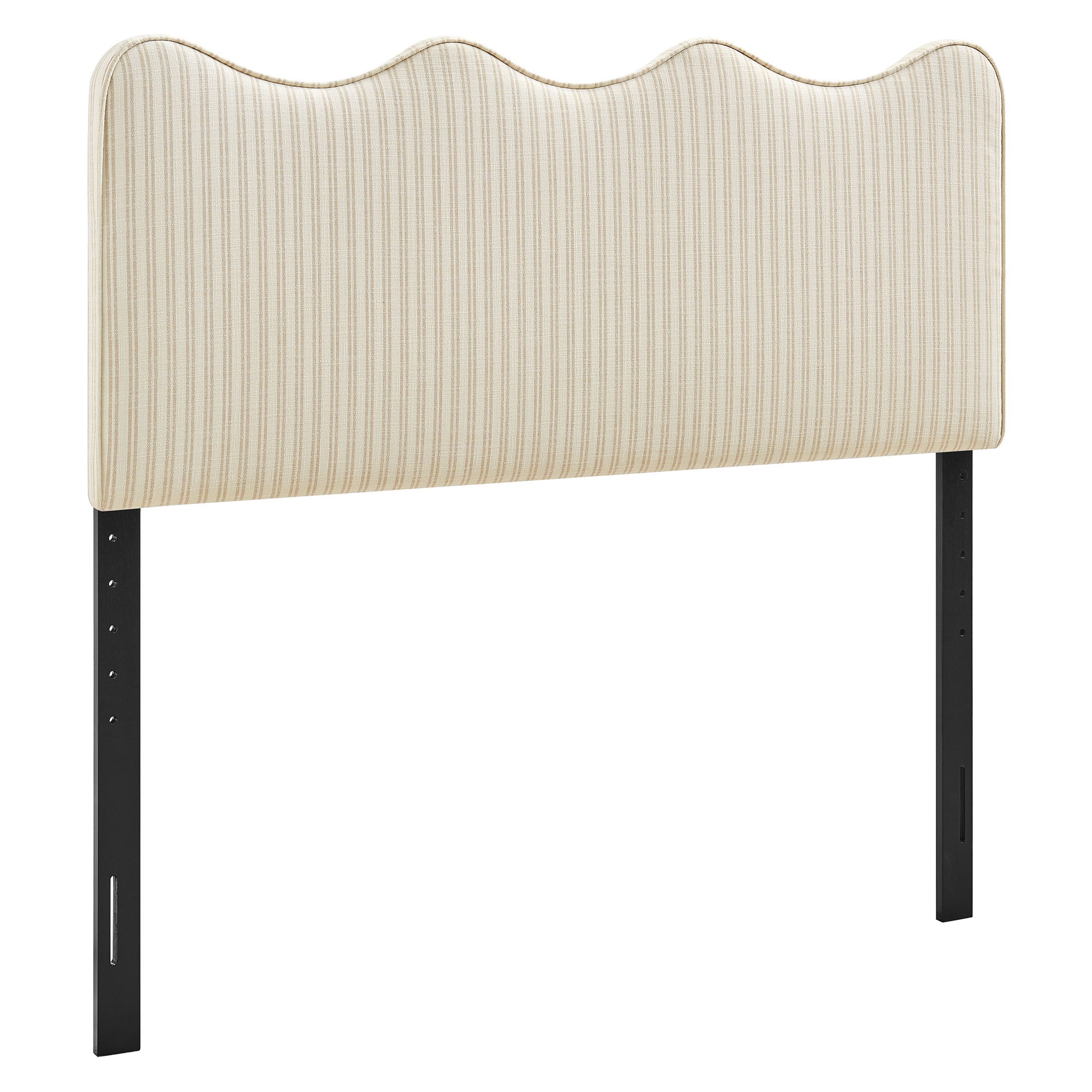 Athena Striped Fabric Upholstered Headboard view 1
