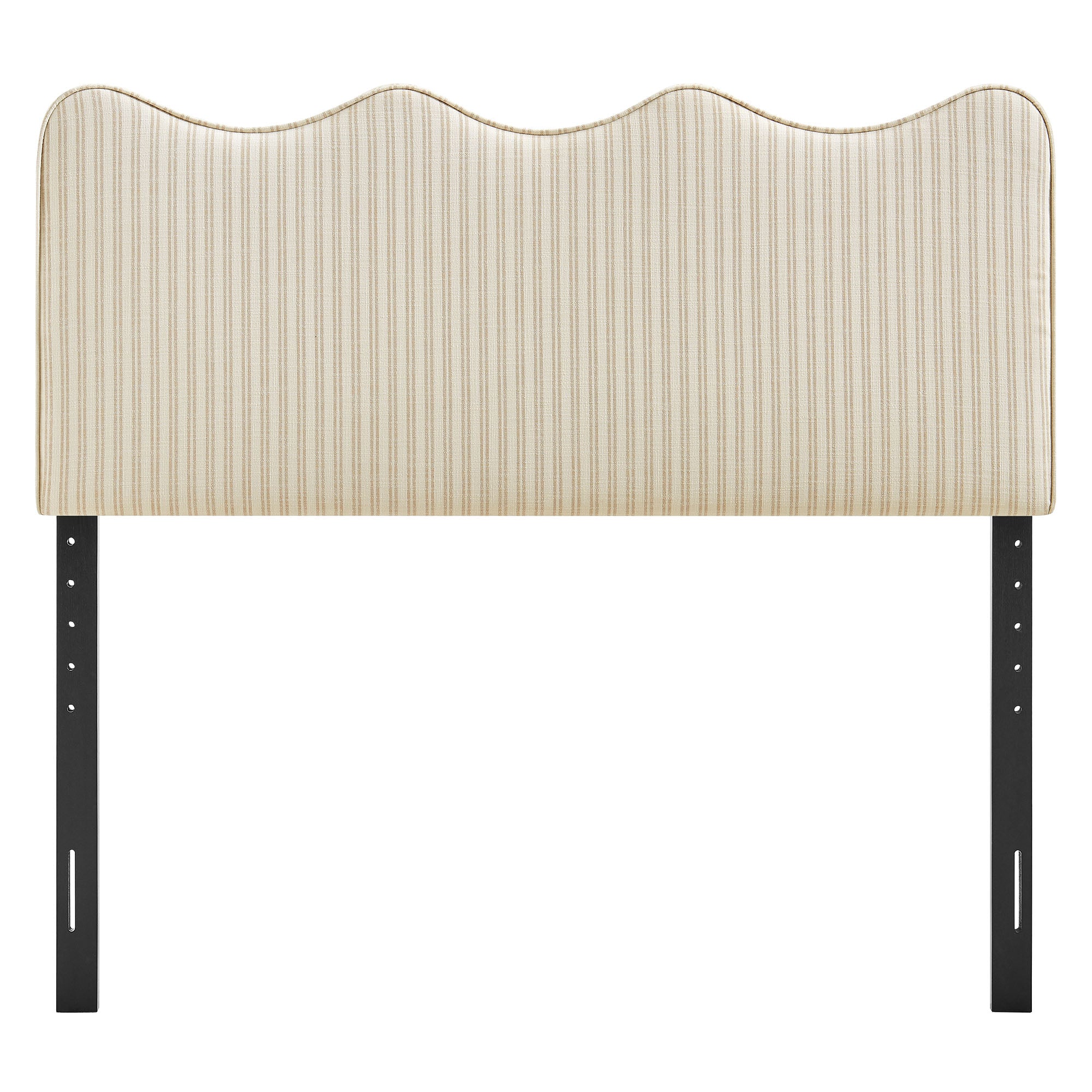 Athena Striped Fabric Upholstered Headboard view 7