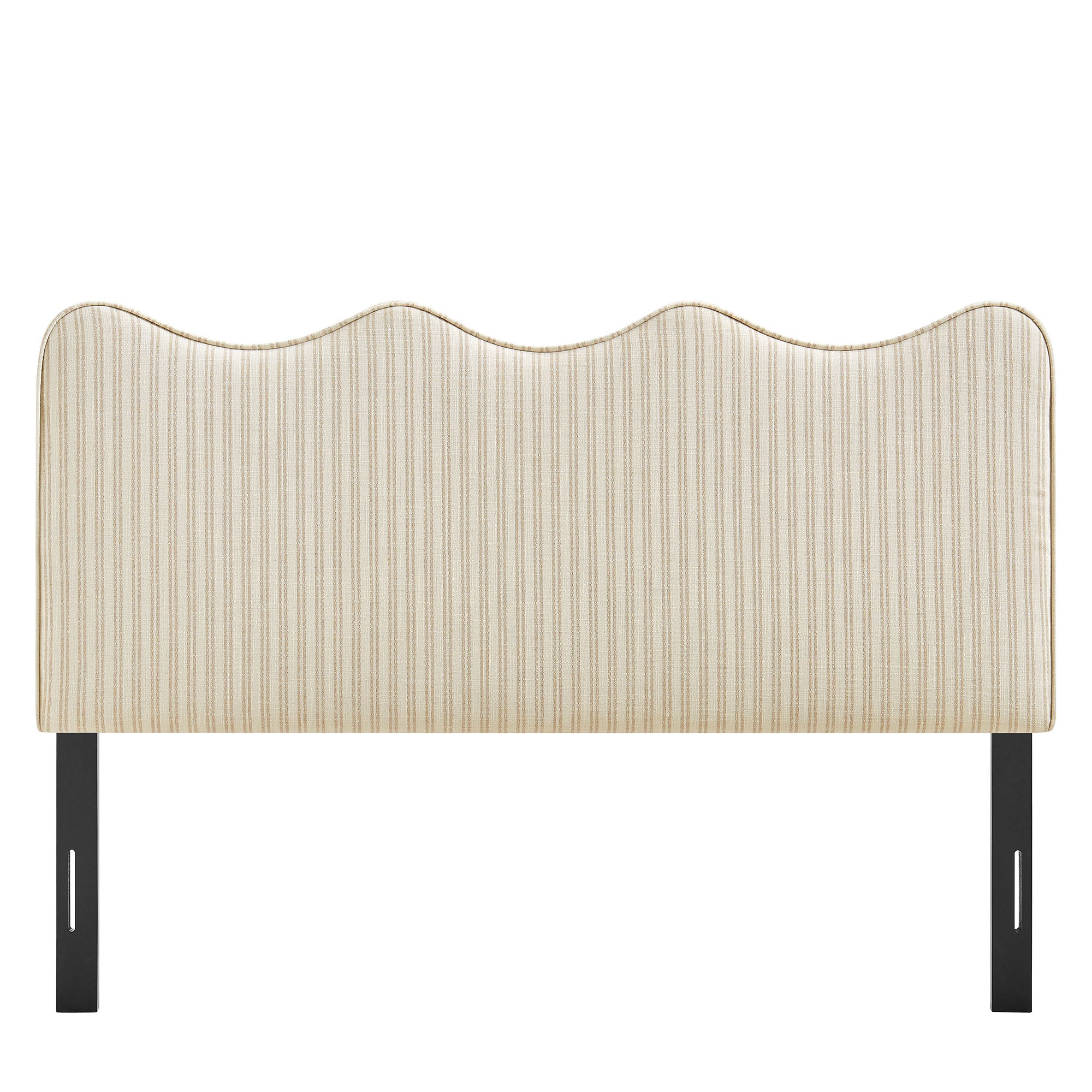 Athena Striped Fabric Upholstered Headboard view 8