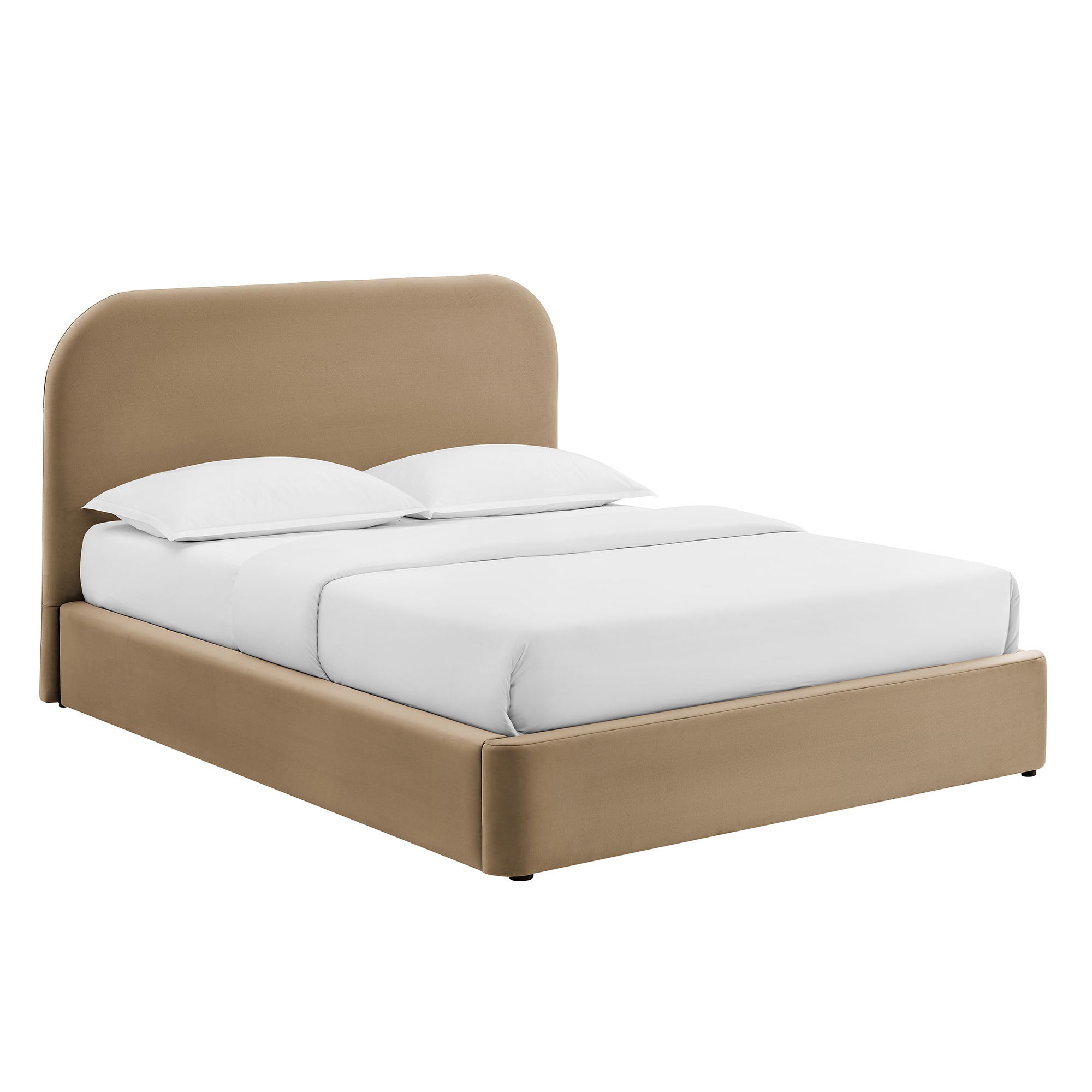 Keynote Performance Velvet Storage Platform Bed Frame view 1