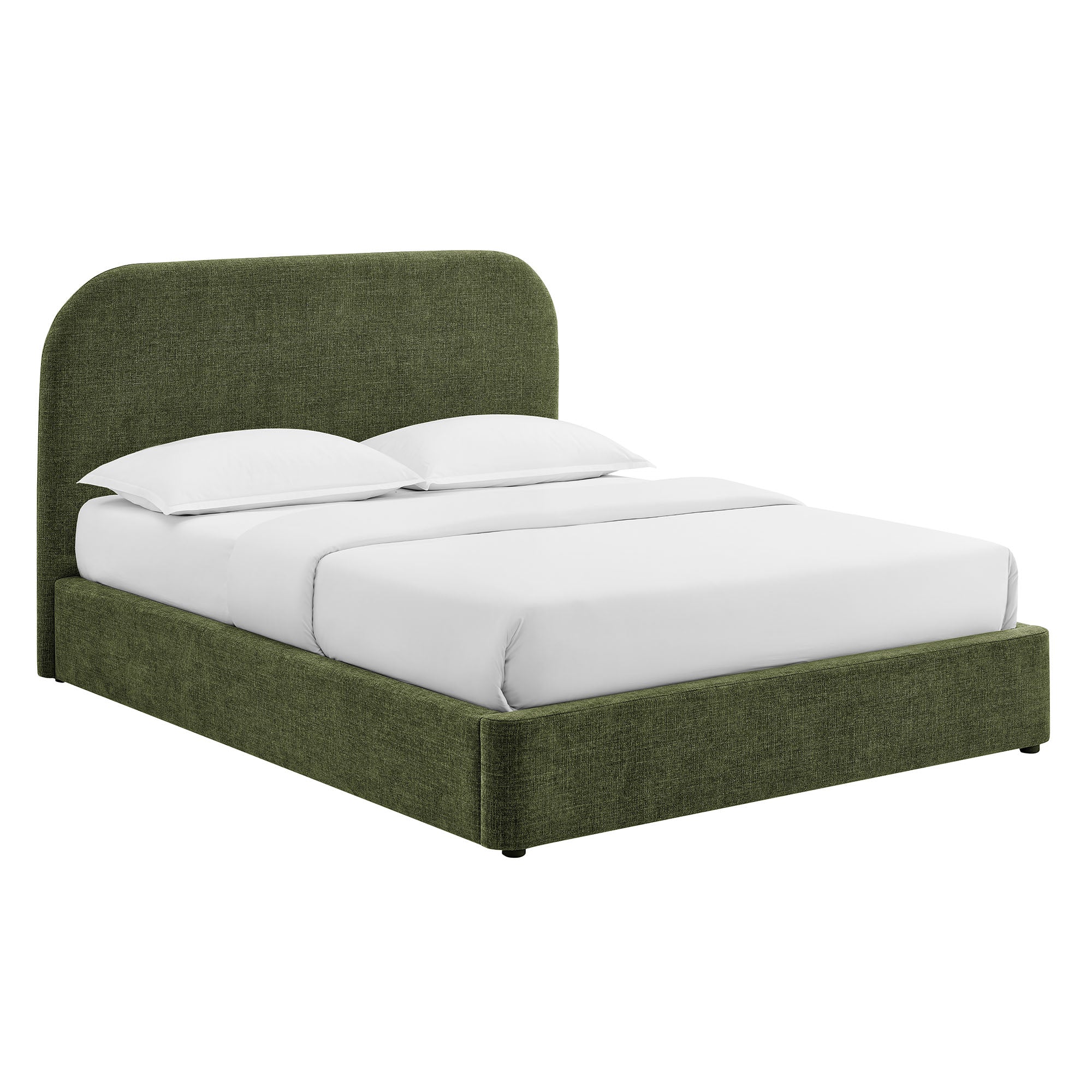 Keynote Fabric Upholstered Storage Platform Bed Frame view 1