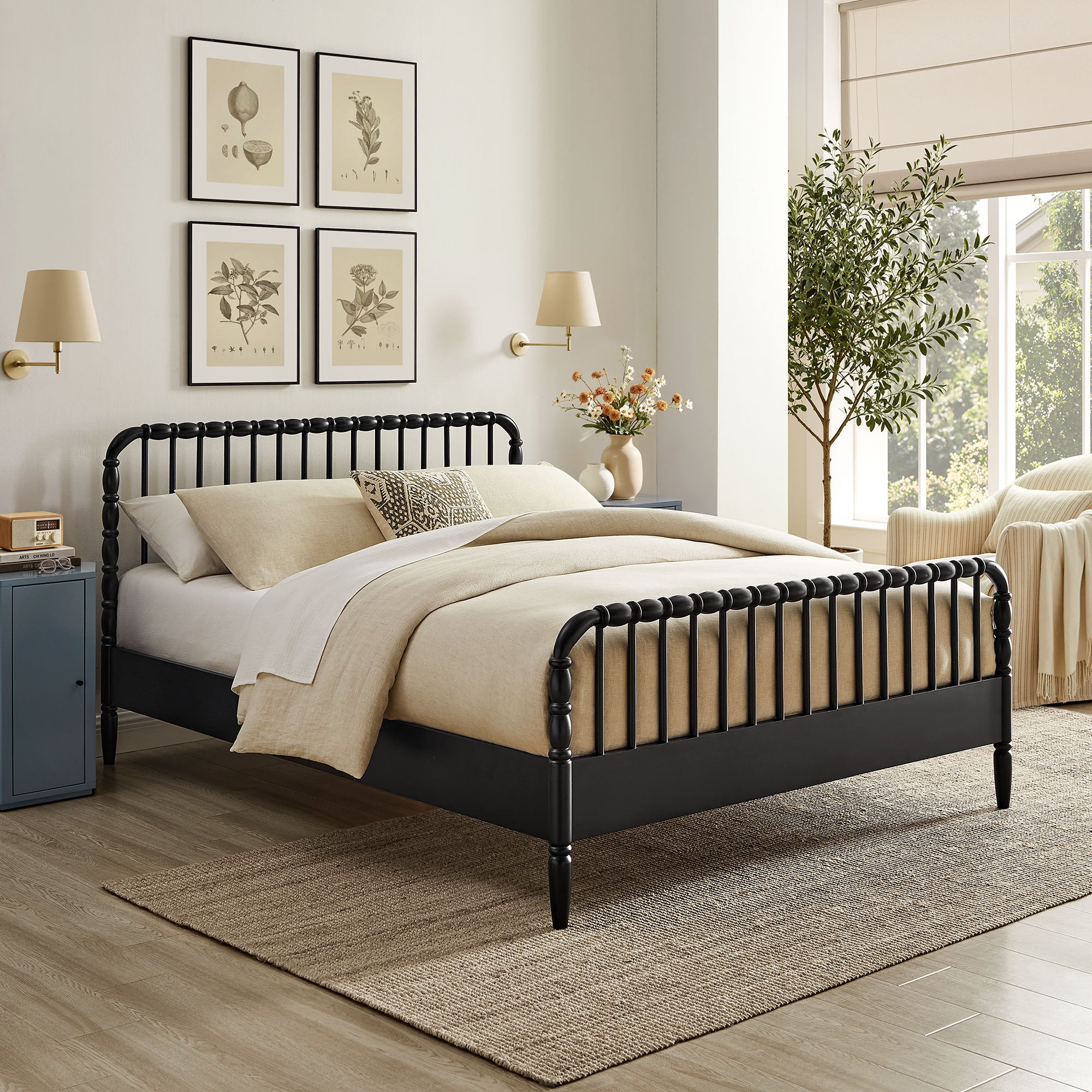 Arlette Wood Spindle Bed Frame view 2
