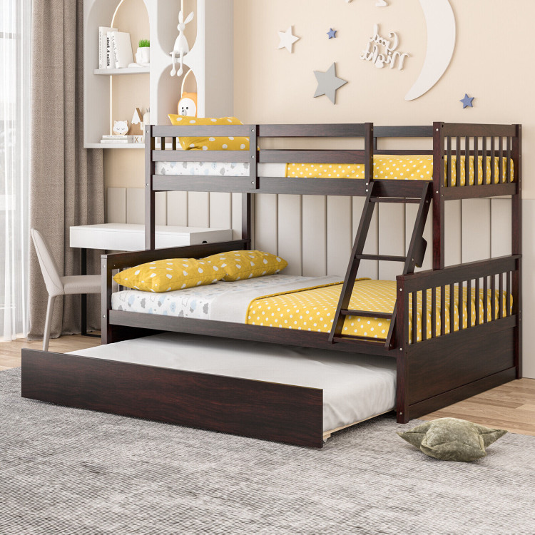 Twin Over Full Convertible Bunk Bed with Twin Trundle view 3