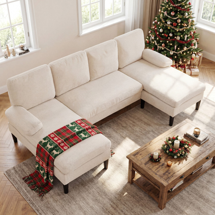 U-shaped Sectional Couch with Double Chaise for Living Room view 5