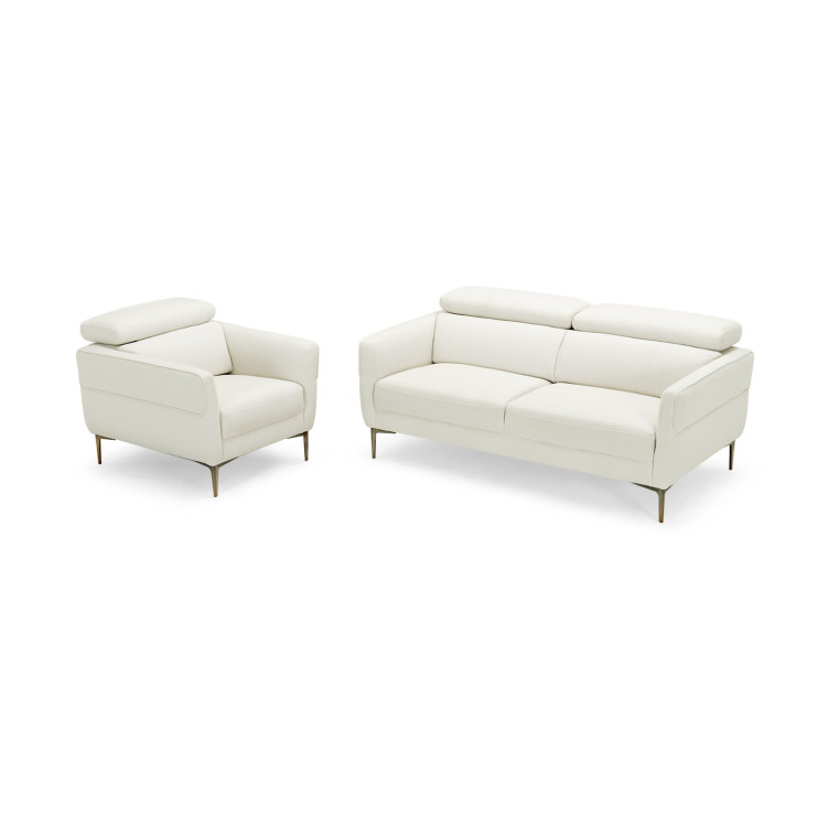 Modern Couched Sofa set with Adjustable Headrest view 1