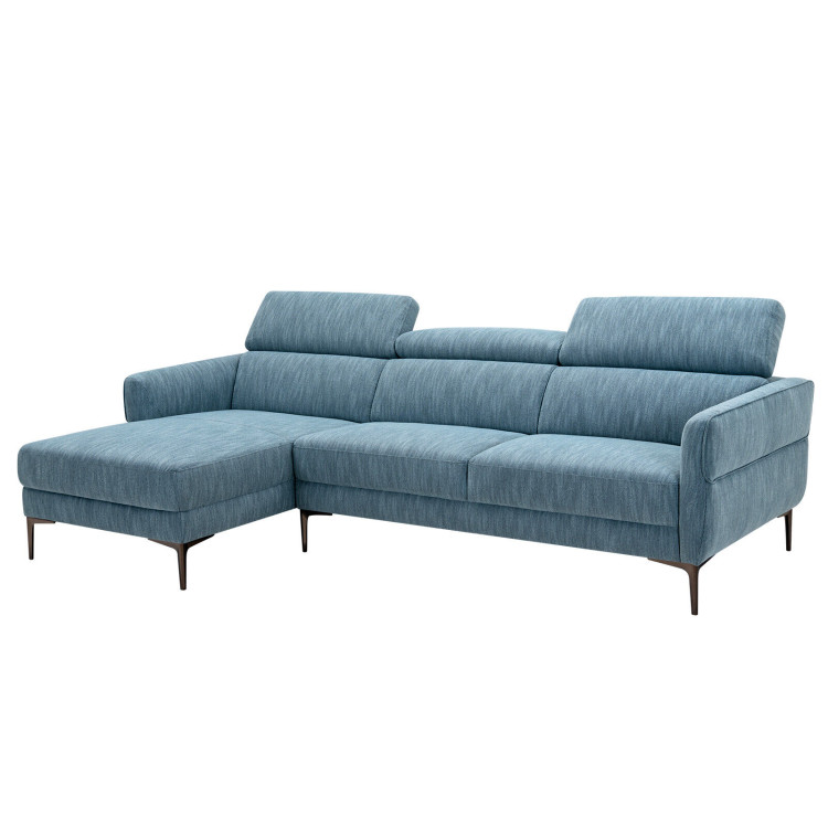 105 Inch L-Shaped Sofa Couch with 3 Adjustable Headrests view 4