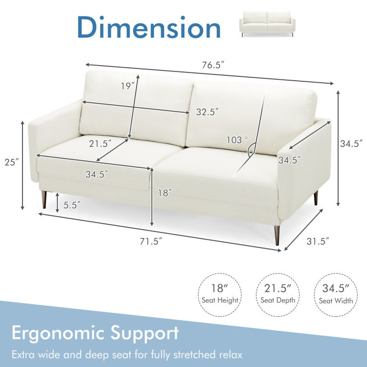 Modern Living Room Set: Loveseat, Armchair, Side Table & Coffee Table view 7