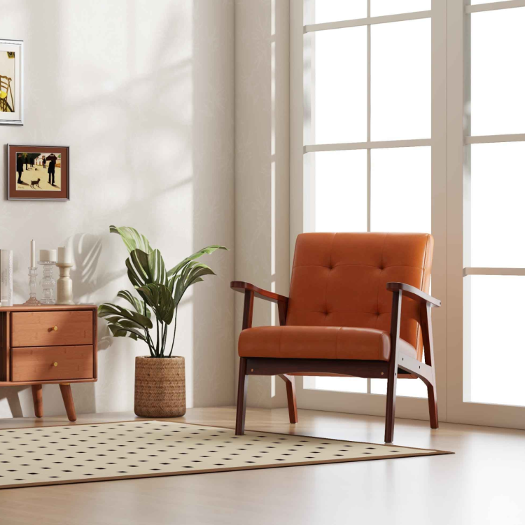 Living Room Bundle: TV Stand, Storage Cabinet and Accent Chair view 3