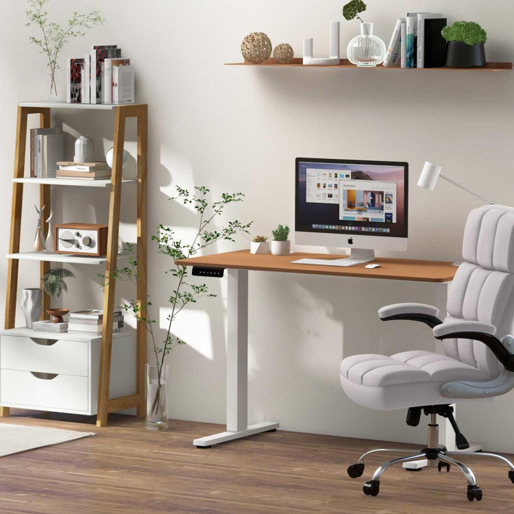 Compact Standing Desk and Executive Chair Set with Memory Heights view 3