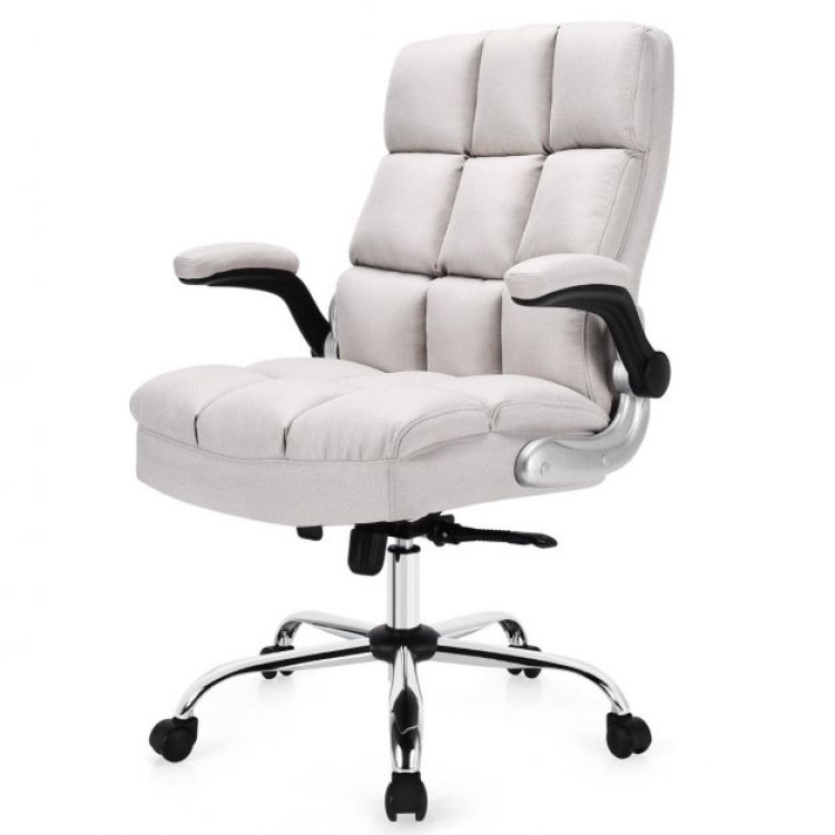 Compact Standing Desk and Executive Chair Set with Memory Heights view 1