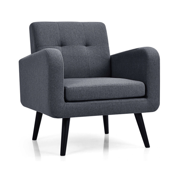Accent Chair + Side Table + L-Shaped Sectional Sofa /3-Piece Modern Living Room Furniture Set/ view 1