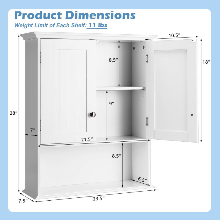 Dining Room Set: Tall Storage Cabinet and Trash Can Cabinet and Wall Mount Storage Organizer view 7
