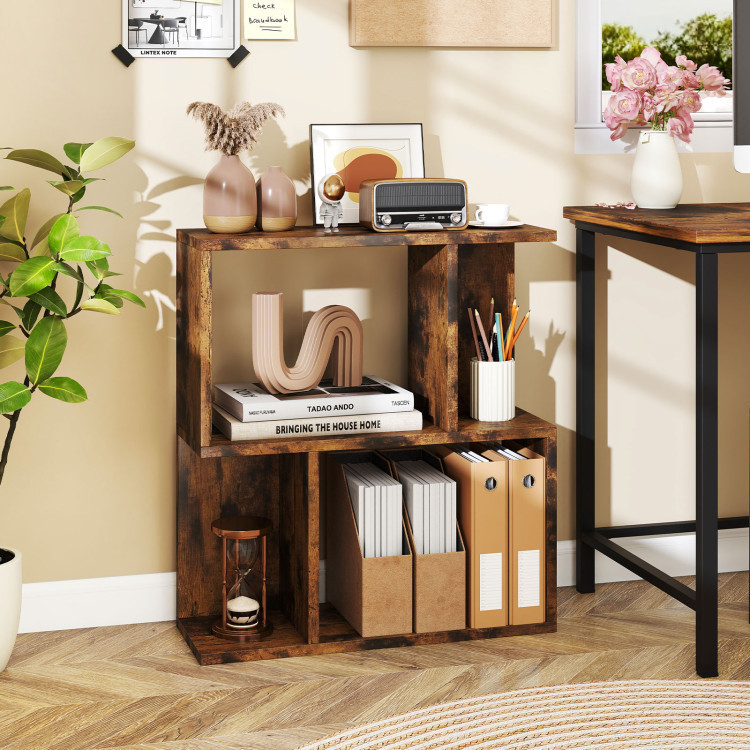 3-Piece Space-Saving Living Room with Teddy Sofa, Display Bookshelf & Foldable Murphy Bed view 3