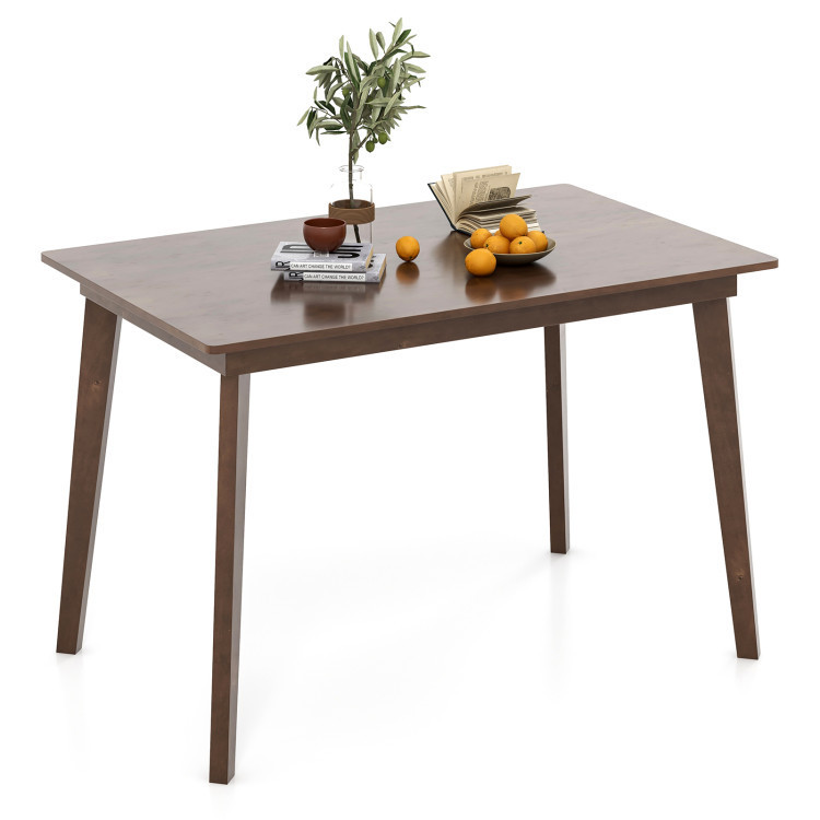 48 Inch Dining Table Set for 4 with Rattan Chairs view 4
